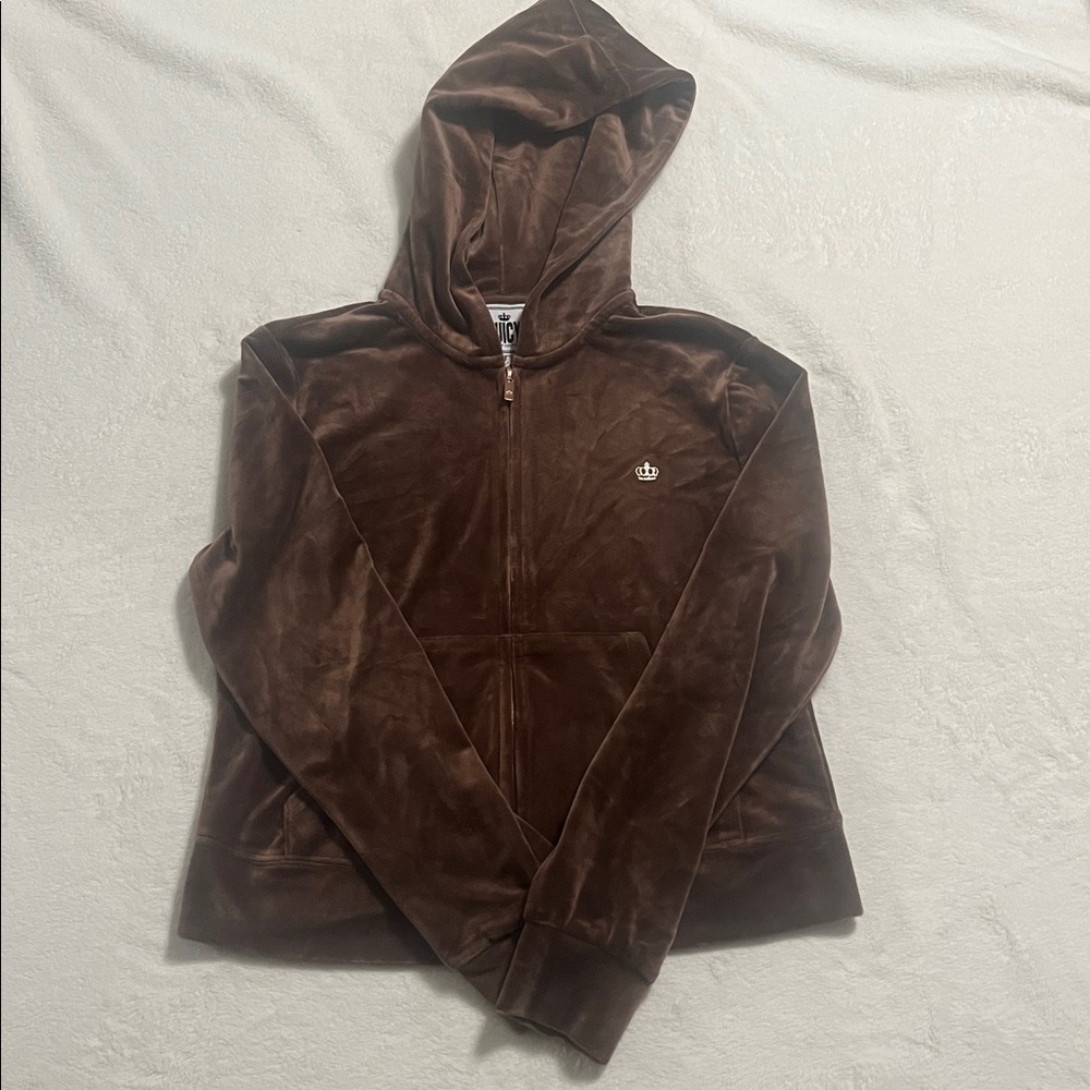 Juicy Couture Chocolate Velour Hoodie